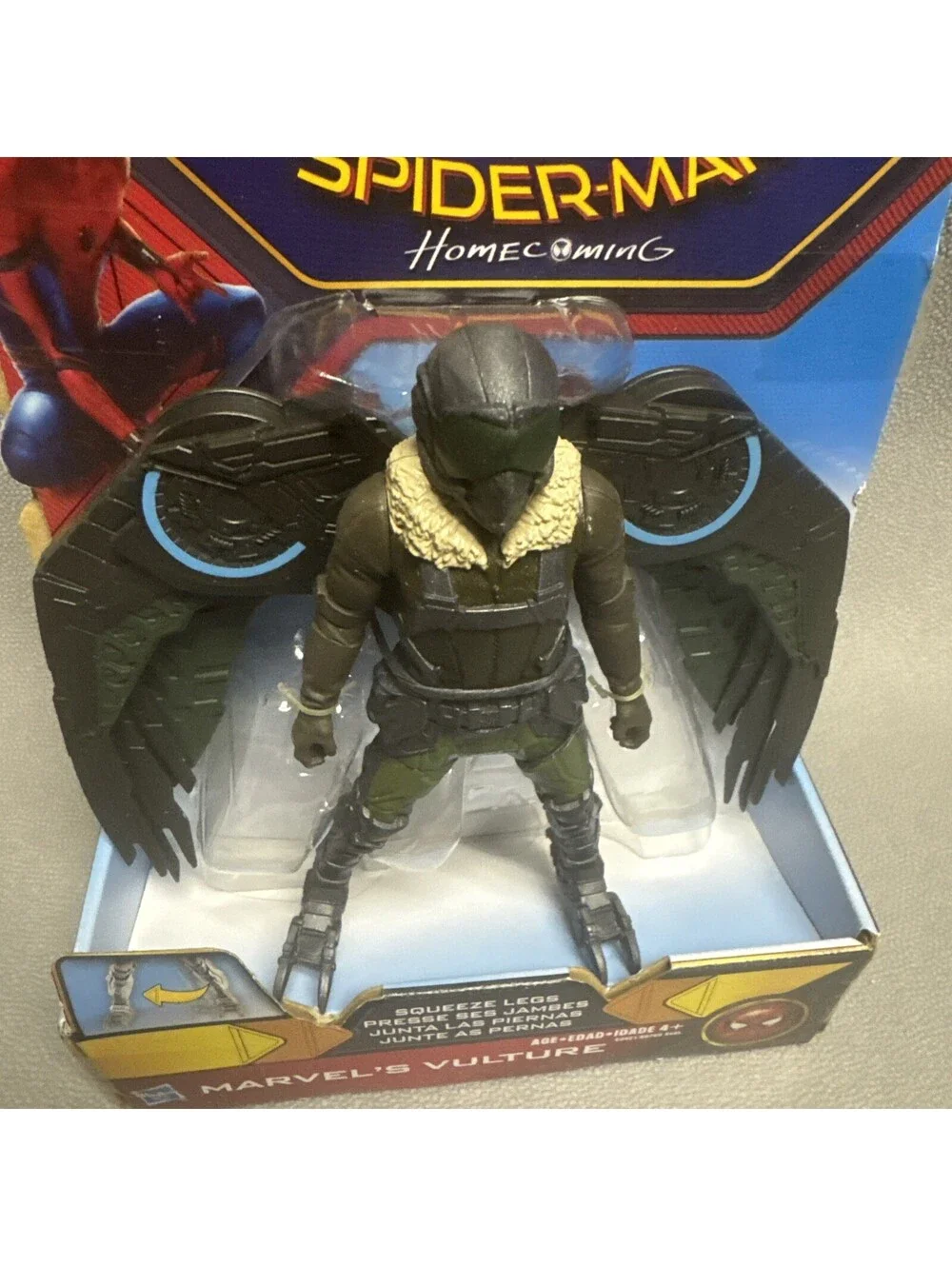 Spider-man Homecoming Marvel's Vulture With Squeeze Legs 6” Action Figure Hasbro